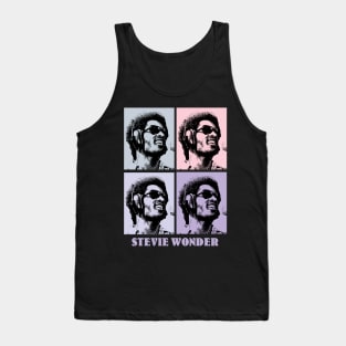 Stevie Wonder 80s Pop Art Tank Top